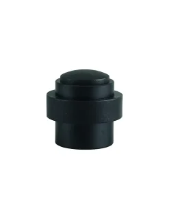 Thirard Butoir à visser, fixation au sol, aluminium, diamètre 38.5mm, hauteur 37mm, noir-