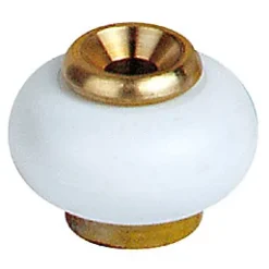 Diall Butoir De Porte-Butoir ø30 x Hauteur 37 mm sol laiton blanc