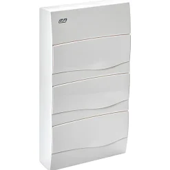 Ide Tableau Électrique Pré-Équipé-Bv36po - Tableau De Distribution Résntiel - 3 Rangées De 12 Modules - 497x264x99mm - Avec Rail Din