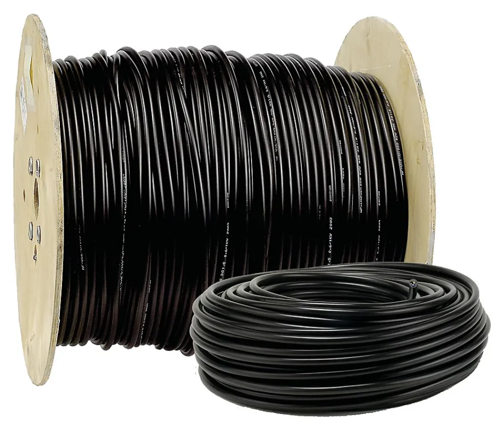 Fils & Cables Gaine Électrique-CABLE RIG.R2V 3G1.5 25M NOIR ELECTRALINE - 20218278D