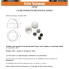 Vis Express Cache Ecrou ou cache tête vis Tête hexagonale TH M8 nylon noir Sur plat 13 - 4000 pièces