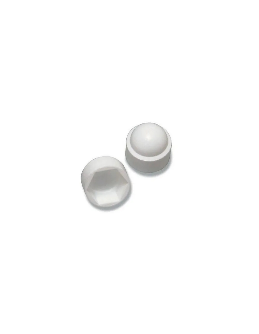 Vis Express Cache Ecrou ou cache tête vis Tête hexagonale TH M22 nylon blanc Sur plat 32 - 10 pièces