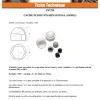 Vis Express Cache Ecrou ou cache tête vis Tête hexagonale TH M45 nylon noir Sur plat 70 - 10 pièces