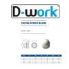 D-Work 200 Cache-Ecrous Blanc Clé de 10 - M6 mm - Polyamide -
