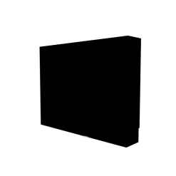 Atole Cache-Tube De Plomberie-Cache nourrice plomberie en acier Noir - Largeur fixe - Taille 2 : 450 x 650 x 150 mm