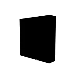 Atole Cache nourrice plomberie en acier Noir - Largeur fixe - Taille 5 : 650 x 650 x 150 mm