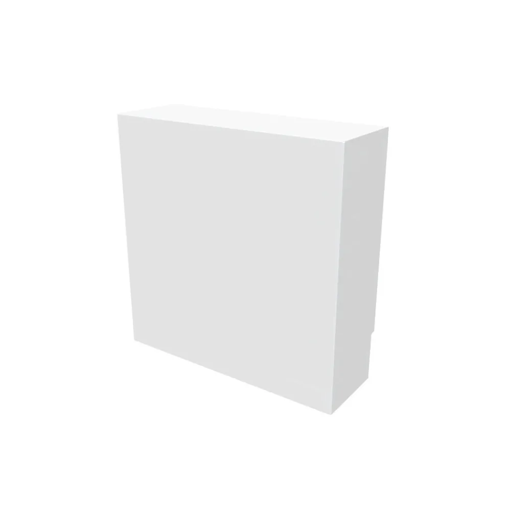 Atole Cache nourrice plomberie en acier Blanc - Largeur fixe - Taille 1 : 450 x 450 x 150 mm
