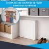 Atole Cache nourrice plomberie en acier Blanc - Largeur fixe - Taille 4 : 640 x 450 x 150 mm