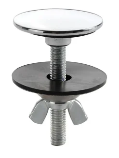 Nicoll Cache trou chromé pour évier et lavabo - Chromé - diam : 42mm