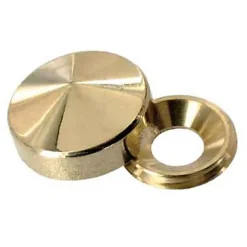 Diall Cache Vis Et Cache Trou-Cache-vis conique Laiton poli ø16 mm