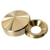 Diall Cache Vis Et Cache Trou-4 Cache-vis coniques Laiton poli ø22 mm