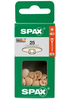 Spax France Cache Vis Et Cache Trou-Cache-vis vis torx T20 beige 25 pièces