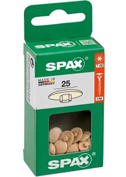 Spax France Cache Vis Et Cache Trou-Cache-vis vis torx T20 beige 25 pièces