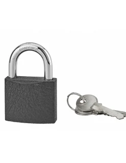 Serruprix Cadenas, Antivol-Cadenas ACERA gris à clé, base 50 mm, anse acier cémenté, 3 clés -