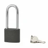 SP Cadenas, Antivol-Cadenas ACERA gris à clé, base 40 mm, anse 1/2 haute 61 mm, anse acier cémenté, 3 clés -