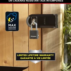 Master Lock Cadenas, Antivol-Cadenas Acier laminé Excell 48 x 46