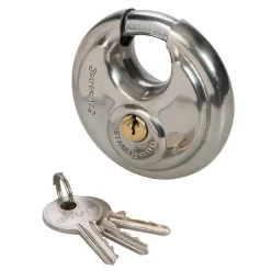 Silverline Cadenas Circulaire en Acier Inoxydable 70 mm - Sécurisé et Durable - Protection Optimale -