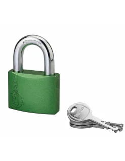 Thirard Cadenas, Antivol-Cadenas à clé Colorful, laiton, intérieur, anse acier, 50mm, 3 clés -