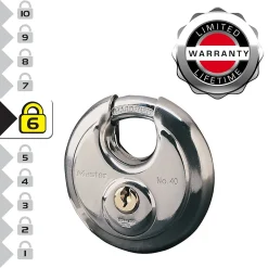 Master Lock Cadenas à clé Diskus 40EURD