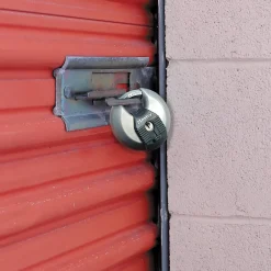 Master Lock Cadenas, Antivol-Cadenas à clé Excell M40EURD disque en acier inoxydable Ø70 mm hauteur de l'anse 16 mm