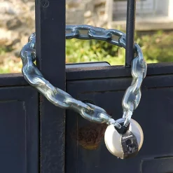 Master Lock Cadenas, Antivol-Cadenas à clé Excell M40EURD disque en acier inoxydable Ø70 mm hauteur de l'anse 16 mm