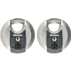 Master Lock Cadenas à clé Excell M40EURT disque en acier inoxydable Ø. 70 mm hauteur de l'anse 16 mm vendu par 2