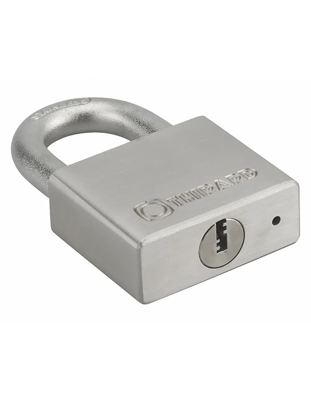Thirard Cadenas à clé Rinox, inox, extérieur, anse inox, 30mm, 4 clés -