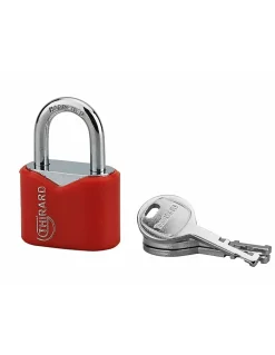 Thirard Cadenas, Antivol-Cadenas à clé Ruby Color, acier, intérieur, anse acier, 32mm, 3 clés -