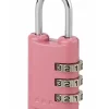 SP Cadenas à code, bagage, 25mm, anse acier nickelé, 3 chiffres -