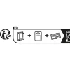 Smith & Locke Cadenas, Antivol-Cadenas à combinaison Aluminium 30 x 41 mm rouge