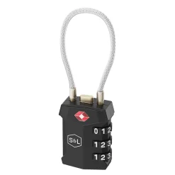 Smith & Locke Cadenas à combinaison zinc 62x30mm