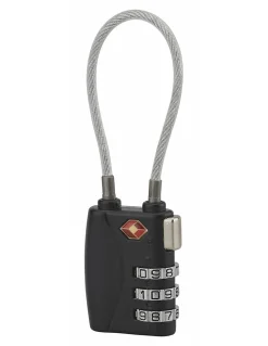 Thirard Cadenas, Antivol-Cadenas à combinaison TSA à cable, 3 chiffres, voyage, 30mm -