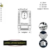 Master Lock Cadenas, Antivol-Cadenas Inox Excell Marine 56 mm