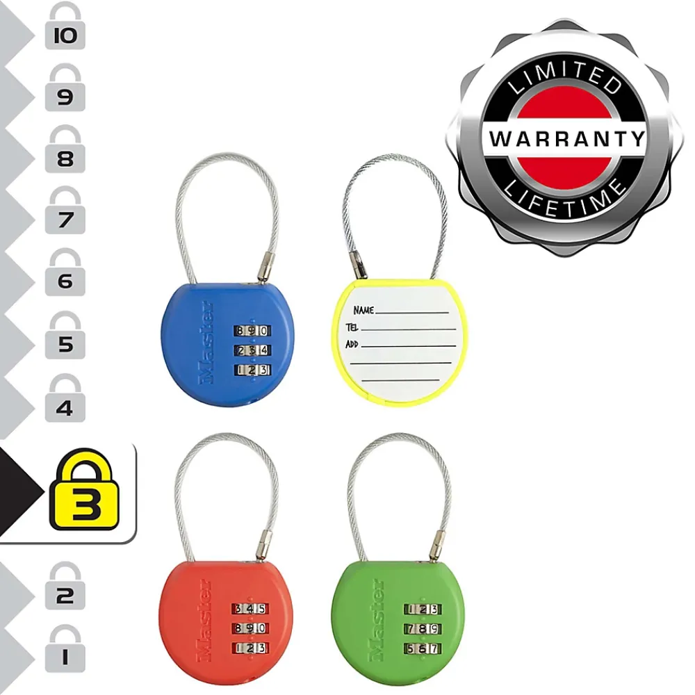 Master Lock Cadenas, Antivol-Cadenas porte-adresse 42 mm