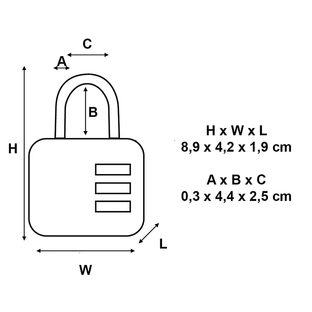 Master Lock Cadenas, Antivol-Cadenas porte-adresse 42 mm