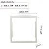 Renz Cadre d'encastrement Blanc neige brillant RAL 9016