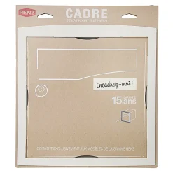 Renz Cadre d'encastrement Blanc neige brillant RAL 9016