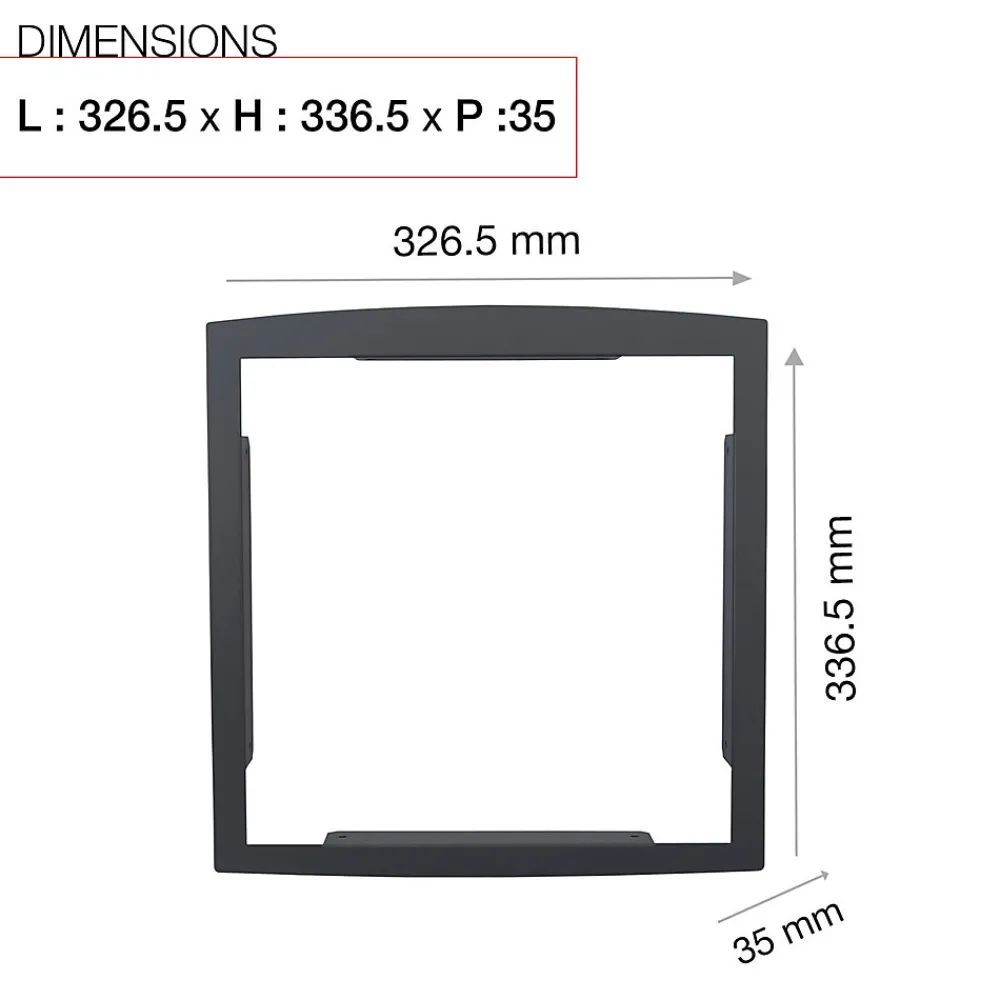 Renz Cadre D'Encastrement Pour Boîte Aux Lettres-Cadre d'encastrement Gris anthracite 7016M