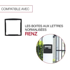 Renz Cadre d'encastrement Noir mat 9005M