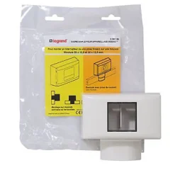 Legrand Moulure, Goulotte Et Plinthe-Cadre 1 poste Mosaic pour moulures et plinthes