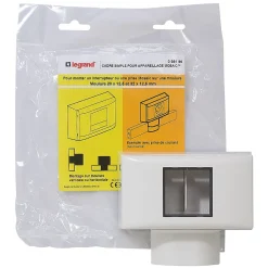 Legrand Moulure, Goulotte Et Plinthe-Cadre 1 poste Mosaic pour moulures et plinthes