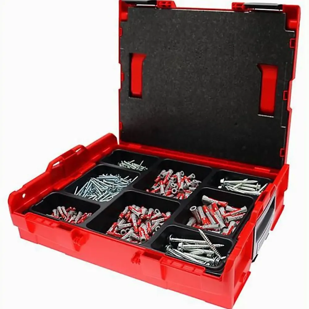 Fischer Caisse À Outils L-boxx Avec Un Assortiment De Duopower Et Vis 512669