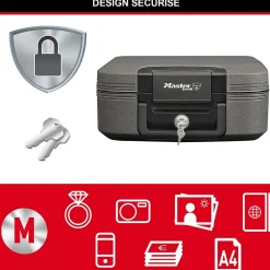 Master Lock Coffre-Fort-Caisson de sécurité - Petit format 7.8L