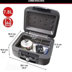 Master Lock Coffre-Fort-Caisson de sécurité - Petit format 7.8L