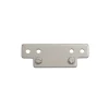 Hardwarexchange Ferme-Porte-Cale en acier pour crochet standard, 16 mm Fer Argent
