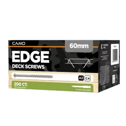 Camo Kit De Chevilles-Inox Boîte De 200 Vis Inox Terrasse A2 4,2 X 60 Mm