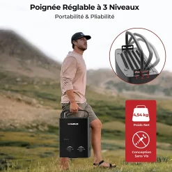 Camplux Chauffe-Eau Gaz-AY132B-DE Chauffe-eau instantanés portables de 5L/min au gaz Propane/Butane (50mbar)