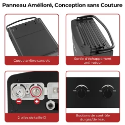 Camplux Chauffe-Eau Gaz-AY132B-DE Chauffe-eau instantanés portables de 5L/min au gaz Propane/Butane (50mbar)