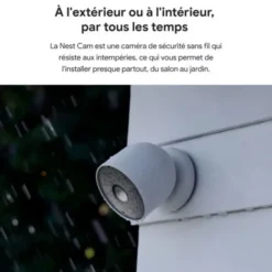 Google Nest Caméra de sécurité Cam intérieure/extérieure connectée sur batterie