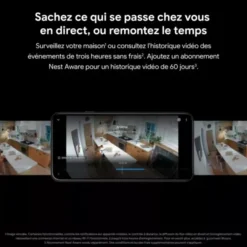 Google Nest Caméra de sécurité Cam intérieure/extérieure connectée sur batterie